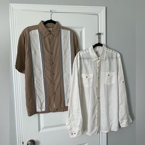 TWO Linen shirts